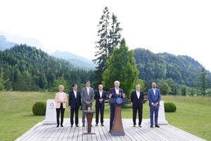 El G7 encabezado por Joe Biden, lanzó un plan de infraestructuras para contrarrestar a China. Foto: Reuters