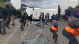 El accidente se registró sobre el kilómetro 12 en la vía Siberia-Cota, en Cundinamarca