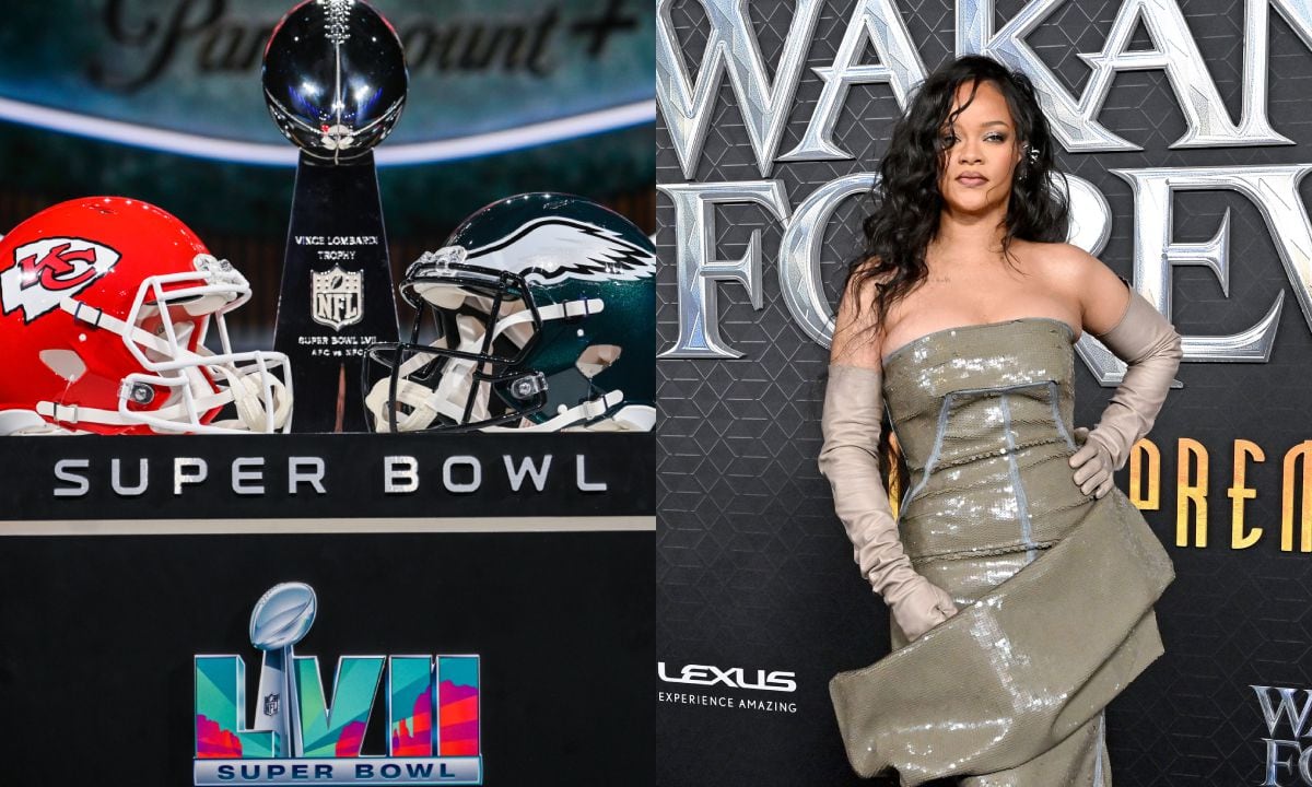 Super Bowl, Rihanna. Foto: Getty Images/Anthony Behar/PA Images//Getty Images/Axelle/Bauer-Griffin/FilmMagic