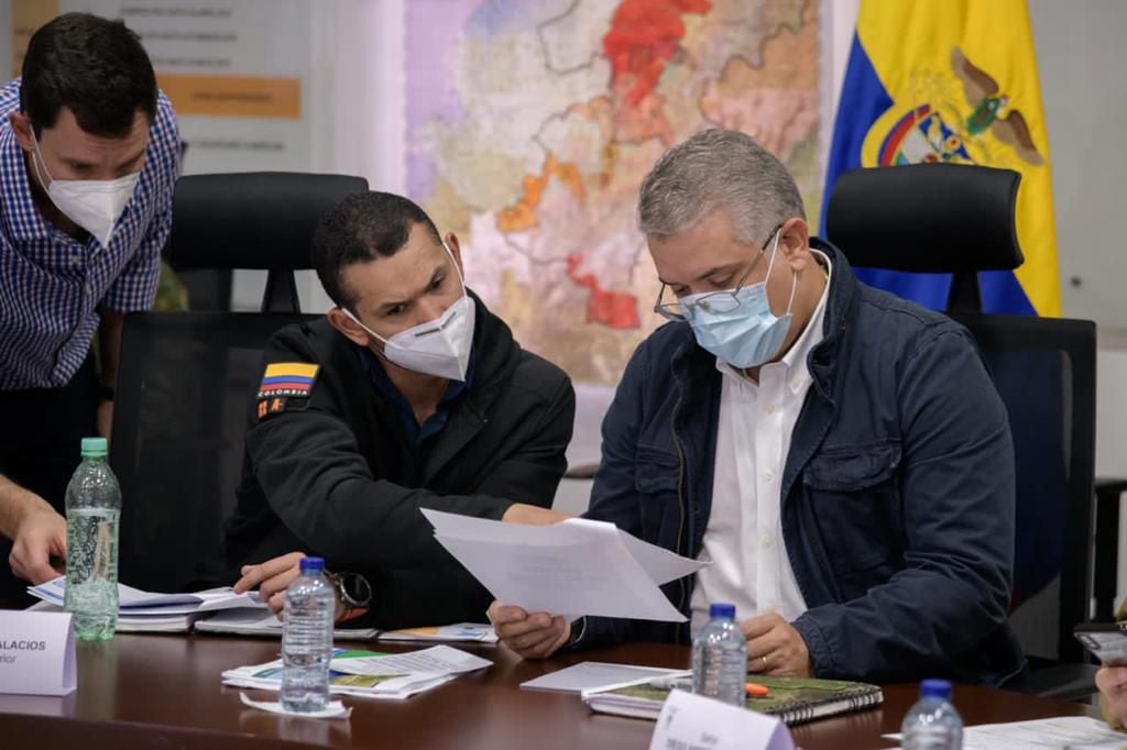 Presidente Iván Duque lidera consejo de seguridad tras atentado en Corinto, Cauca
