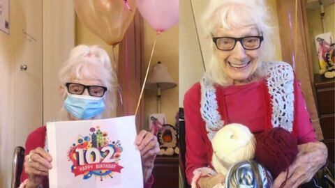 102 años, contagiada dos veces por coronavirus y además sobreviviente al cancer
