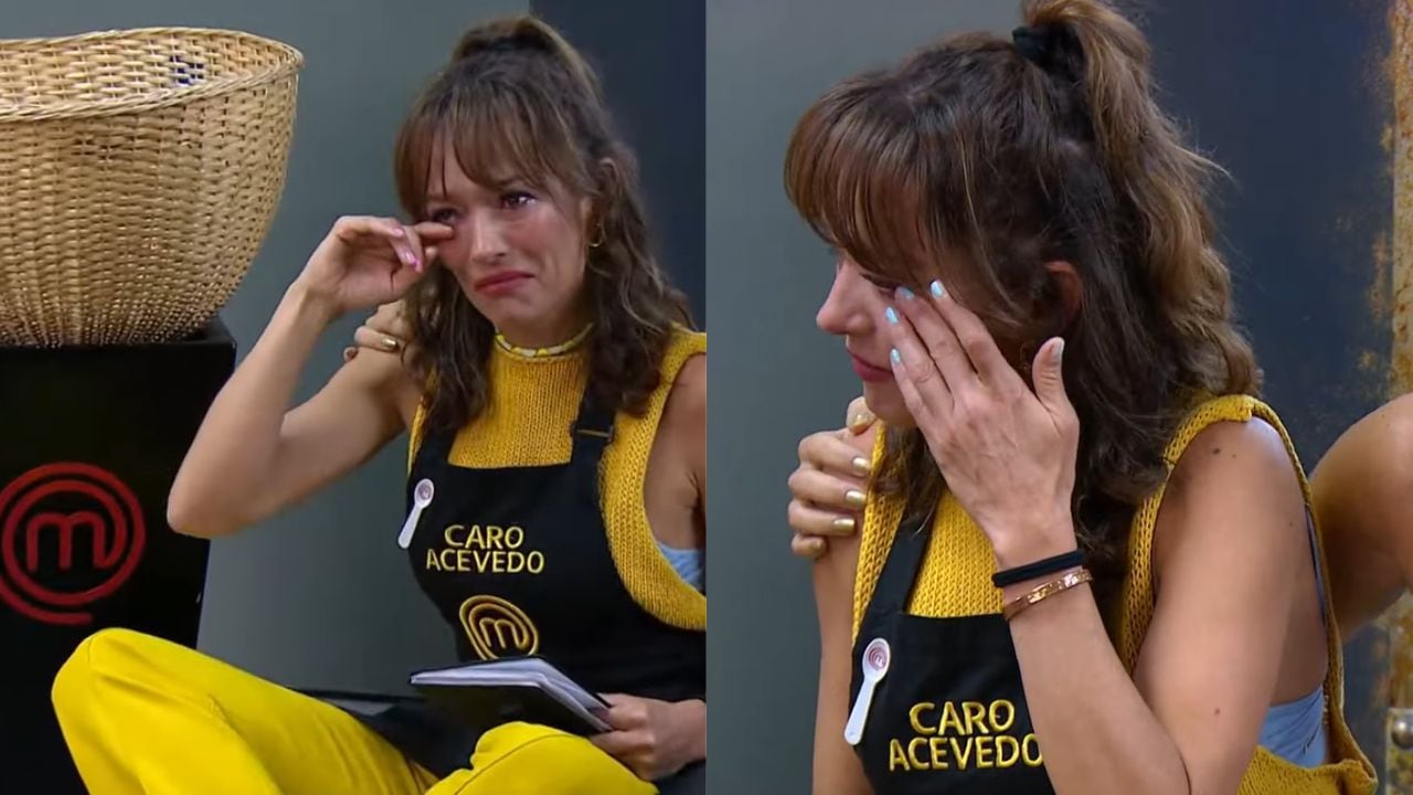 Carolina Acevedo rompe en llanto tras haberse quedado más tiempo en la despensa.