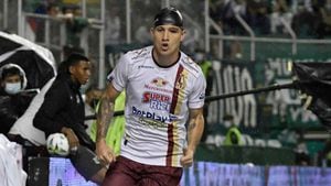 Gustavo Adrián Ramírez le anotó gol al Cali en la final de la Liga Betplay del segundo semestre del año 2021. Foto: Dimayor.