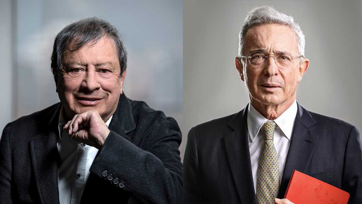 El empresario Mario Hernández y el expresidente Álvaro Uribe.