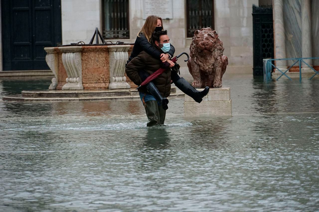 Venecia inundada.