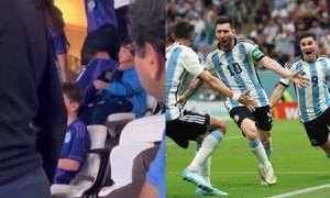 Celebración de Mateo y Ciro Messi.