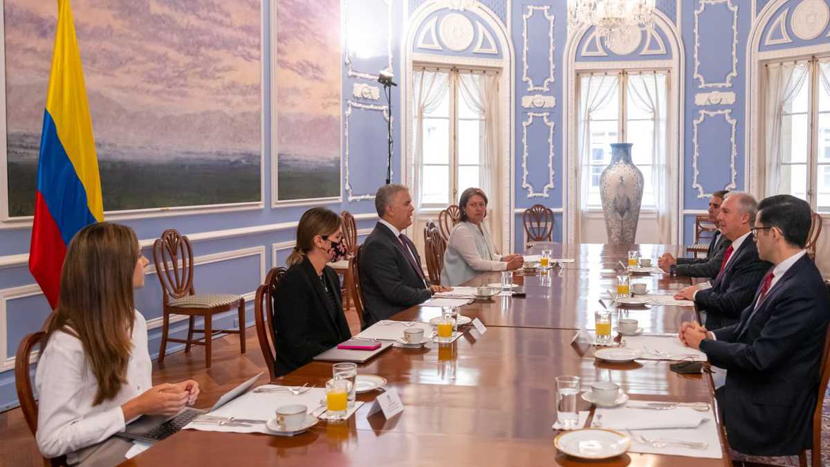 Reunión del presidente Iván Duque con poderosa financiera de Estados Unidos.