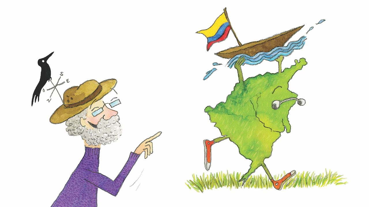 Ilustraciones de Olga Cuéllar, del libro "Colombia, mi abuelo y yo". Cortesía de Editorial Panamericana.