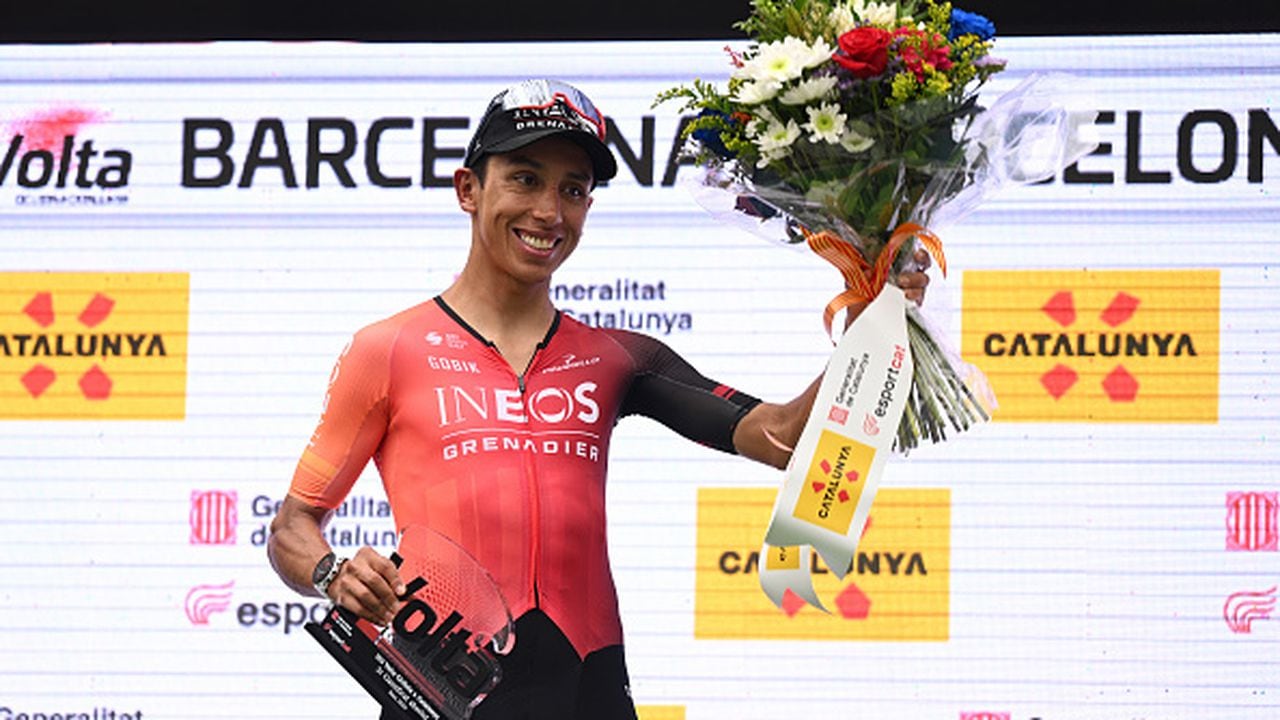 Egan Bernal terminó tercero en la Vuelta a Cataluña.