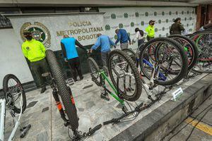 Robo de bicicletas en Bogotá.