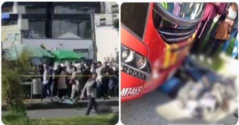 Un ciclista perdió la vida y un motociclista sufrió un accidente con un bus de TransMilenio.