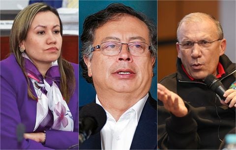 Presidente Petro, Roy Barreras y Carolina Corcho