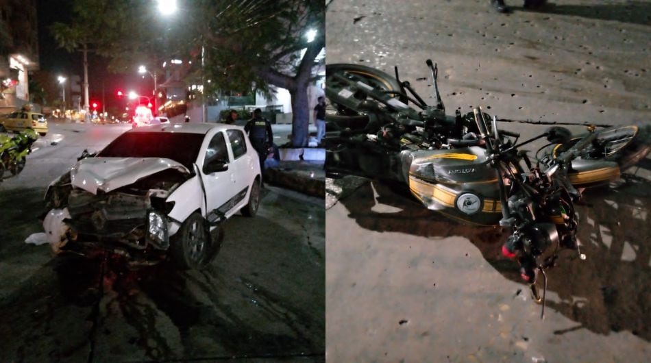Accidente de tránsito en Barranquilla.