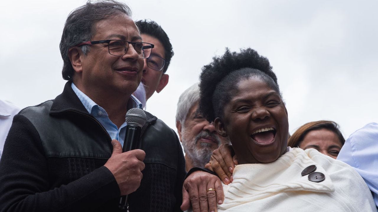 El presidente Gustavo Petro y la vicepresidenta Francia Márquez, en Bogotá