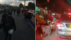 Caos en la movilidad de Bogotá por protestas en varios sectores