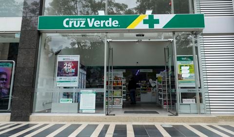 Fachada Droguería Cruz Verde 
Bogota octubre 9 del 2020