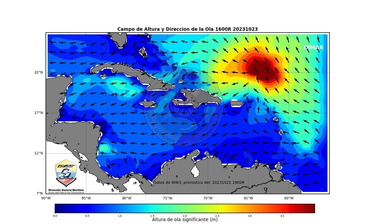 Depresión tropical se formó en el mar Caribe.