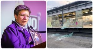 La alcaldesa Claudia López cuestionó los actos de vandalismo presentado en las marchas del Día de la Mujer.