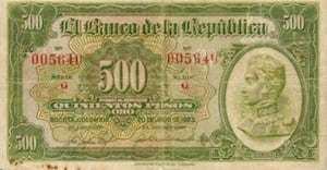 Billete 500 Pesos Oro 1923.