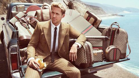 Ryan Gosling en colaboración con Gucci Savoy / Campaña Valigeria