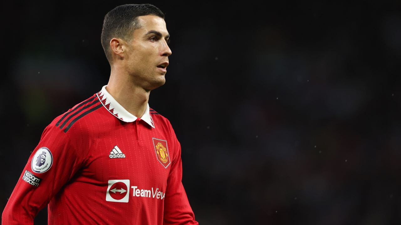 MANCHESTER, ENGLAND - OCTOBER 30: Cristiano Ronaldo of Manchester United during the Premier League game between Manchester United and West Ham United at Old Trafford on October 30, 2022 in Manchester, United Kingdom. (Photo by Getty Images/Matthew Ashton - AMA)