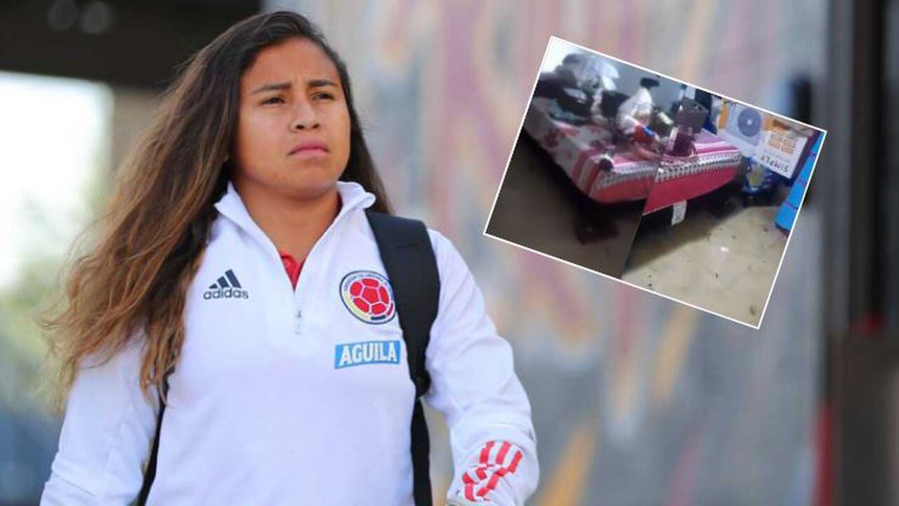 La casa de los papás de Leicy Santos, figura de la Selección Colombia Femenina, se inundó