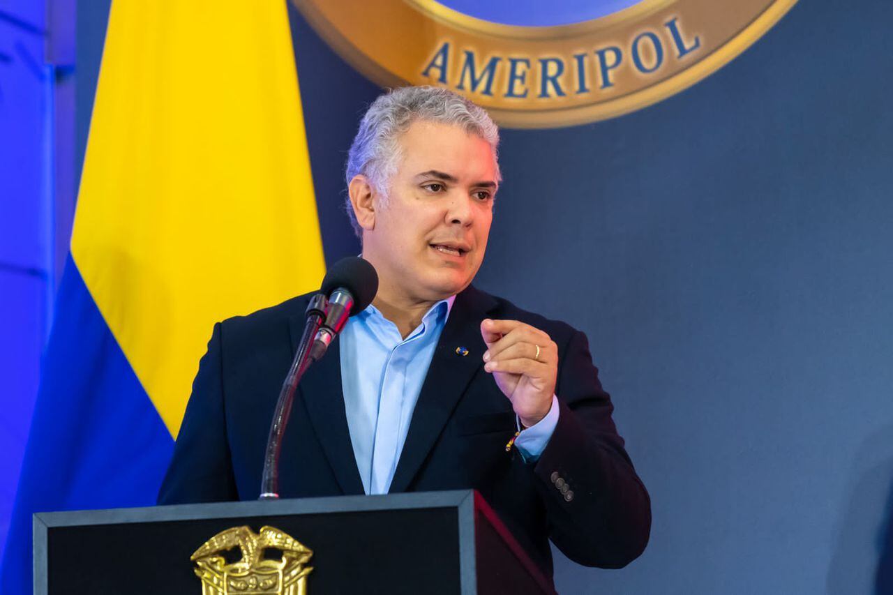 El presidente de Colombia Iván Duque habló sobre el papel que cumple el Esmad de la Policía Nacional.