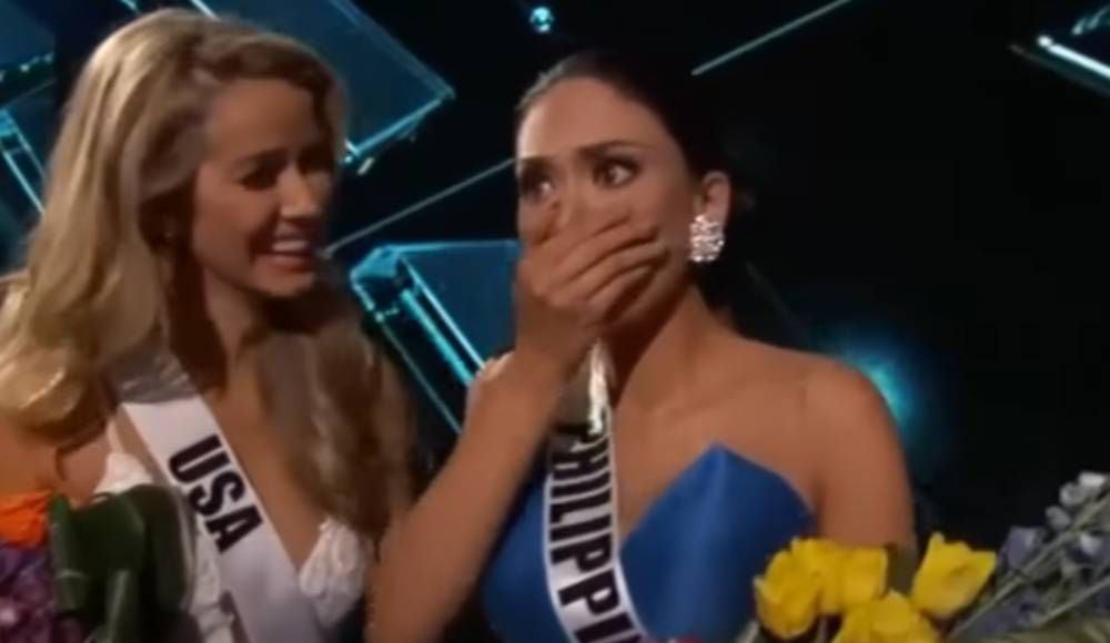 Reacción de Miss Filipinas y Miss USA