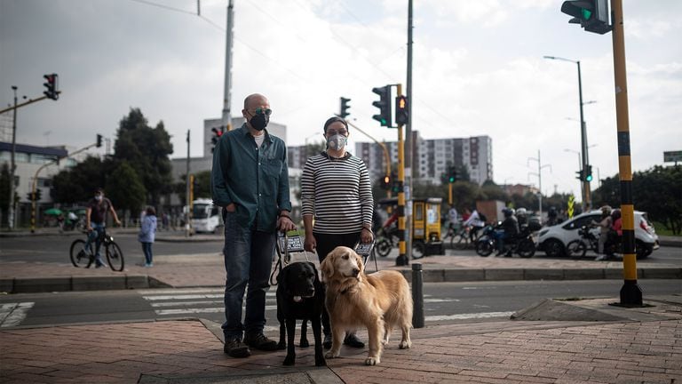 Luisa y Mauricio coinciden en que es gracias a sus perras que pueden tener una mejor calidad de vida por la autonomía que les proporcionan en la calle.