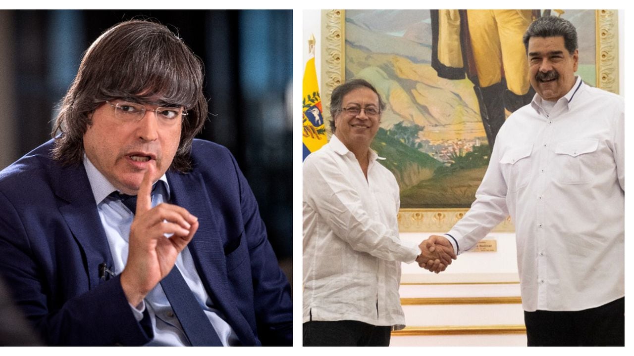 Jaime Bayly, y Gustavo Petro con Nicolás Maduro
