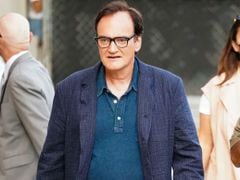 LOS ANGELES, CA - JUNE 22: Quentin Tarantino is seen outside Jimmy Kimmel Live on June 22, 2021 in Los Angeles, California.  (Photo by JOCE/Bauer-Griffin/GC Images)