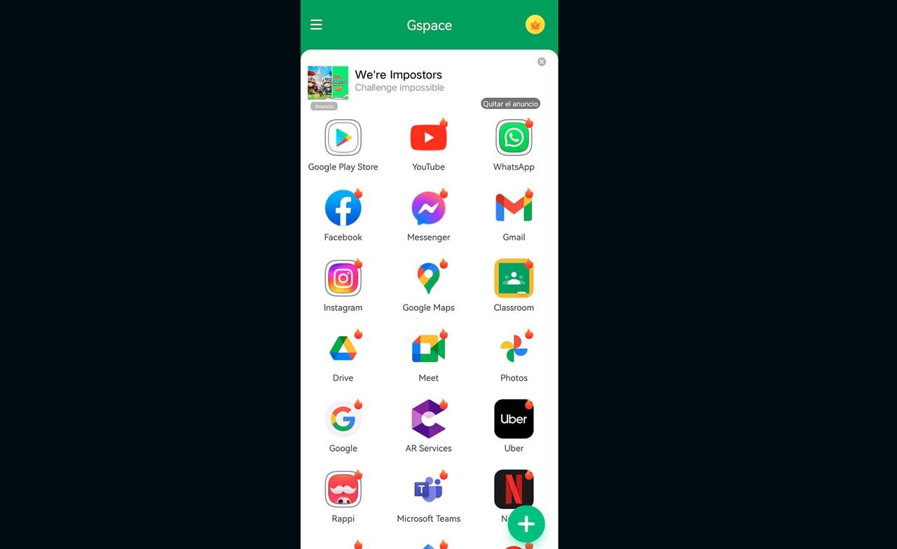 La app de Gspace permite usar los servicios de Google en teléfonos Huawei.