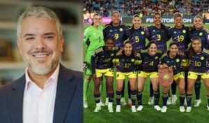 El expresidente Iván Duque dirigió un emotivo mensaje a la jugadoras de la Selección Colombia.
