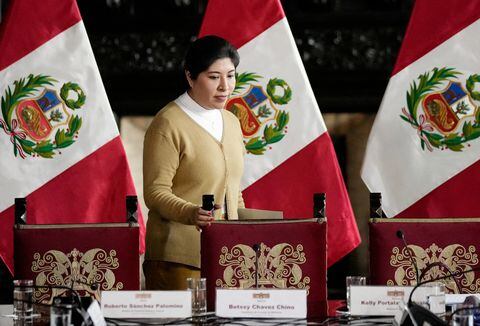 primera ministra de Perú, Betssy Chávez