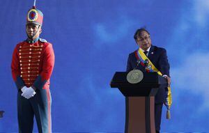 Posesión Presidente Gustavo Petro, discurso con la espada de Bolívar