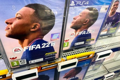 FIFA22 game boxes are seen at the store in Krakow, Poland on December 30, 2021. (Photo by Jakub Porzycki/NurPhoto via Getty Images)