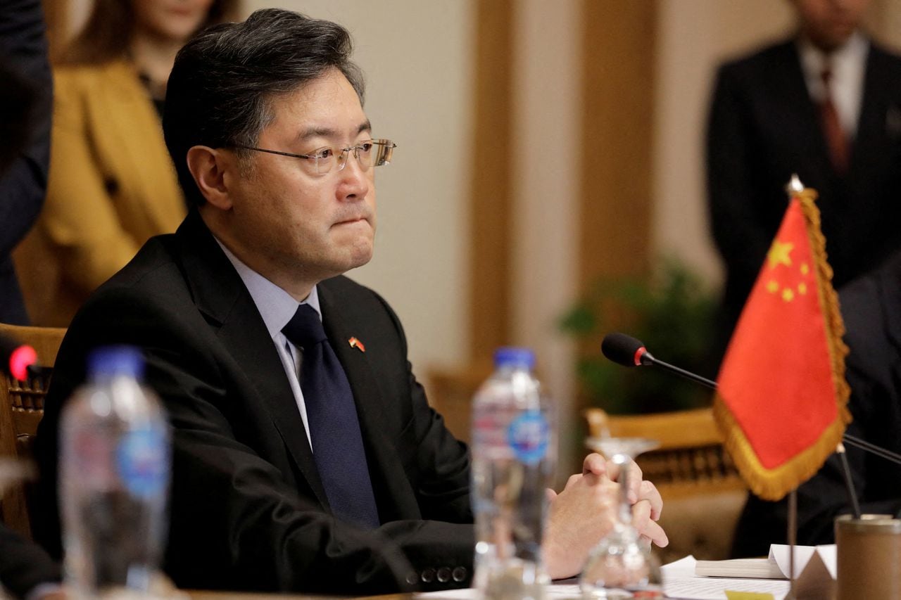 Qin Gang, ministro de relaciones exteriores de China, pidió colaborar a terminar la guerra entre Rusia y Ucrania. Foto: Reuters.