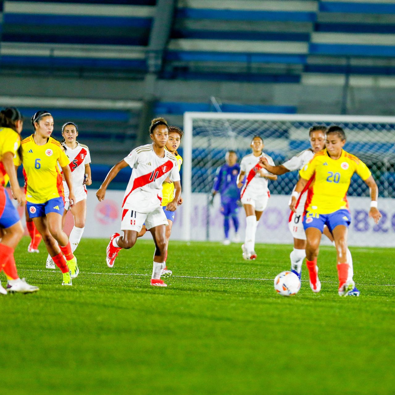 Imágenes de Colombia vs. Perú por Sudamericano Femenino SUb-20