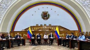 El embajador de Colombia en Venezuela, Armando Benedetti, estuvo en la Asamblea Nacional de este país.