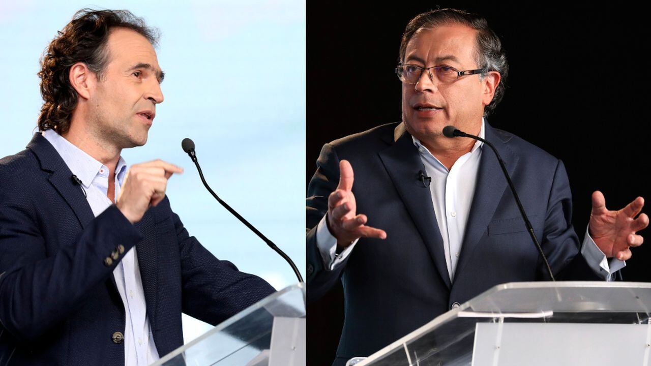 Federico Gutiérrez y Gustavo Petro