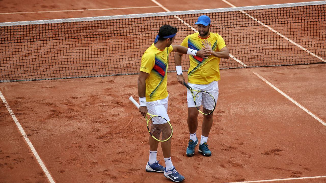Juan Sebastián Cabal y Robert Farah
3er partido Copa Davis y clasificación de Colombia a la siguiente ronda.