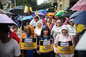 Marchas en contra del Gobierno del Presidente Gustavo Petro