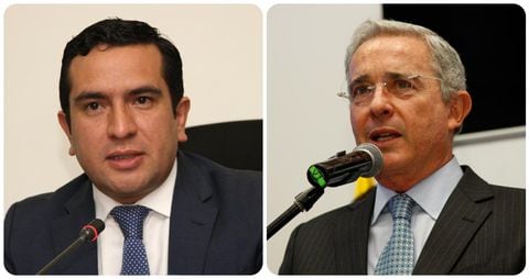 Edward Rodríguez y Álvaro Uribe.