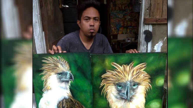 El filipino aseguró que tardó 20 días hasta terminar el cuadro.