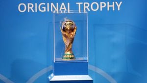 Trofeo del Mundial de Fútbol de la FIFA.