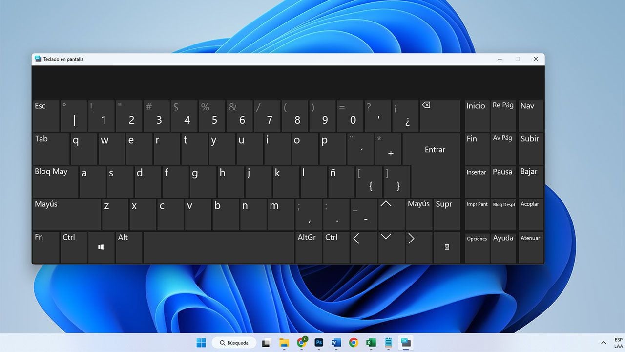 El teclado virtual de Windows es una herramienta funcional para computadores con patalla tactil.