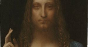 Detalle de 'Salvator Mundi', una pintura atribuida a Leonardo da Vinci. Foto: AFP PHOTO / 2011 SALVATOR MUNDI LLC