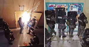 “Nos disparan (…) Nos atacaron con armas largas, cortas...”, dijo, impotente, el comandante de la Policía de Guayaquil, en medio de la crisis. 