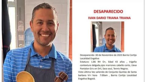 Iván Darío Triana Triana, hombre desaparecido en el barrio el Cortijo de Bogotá.