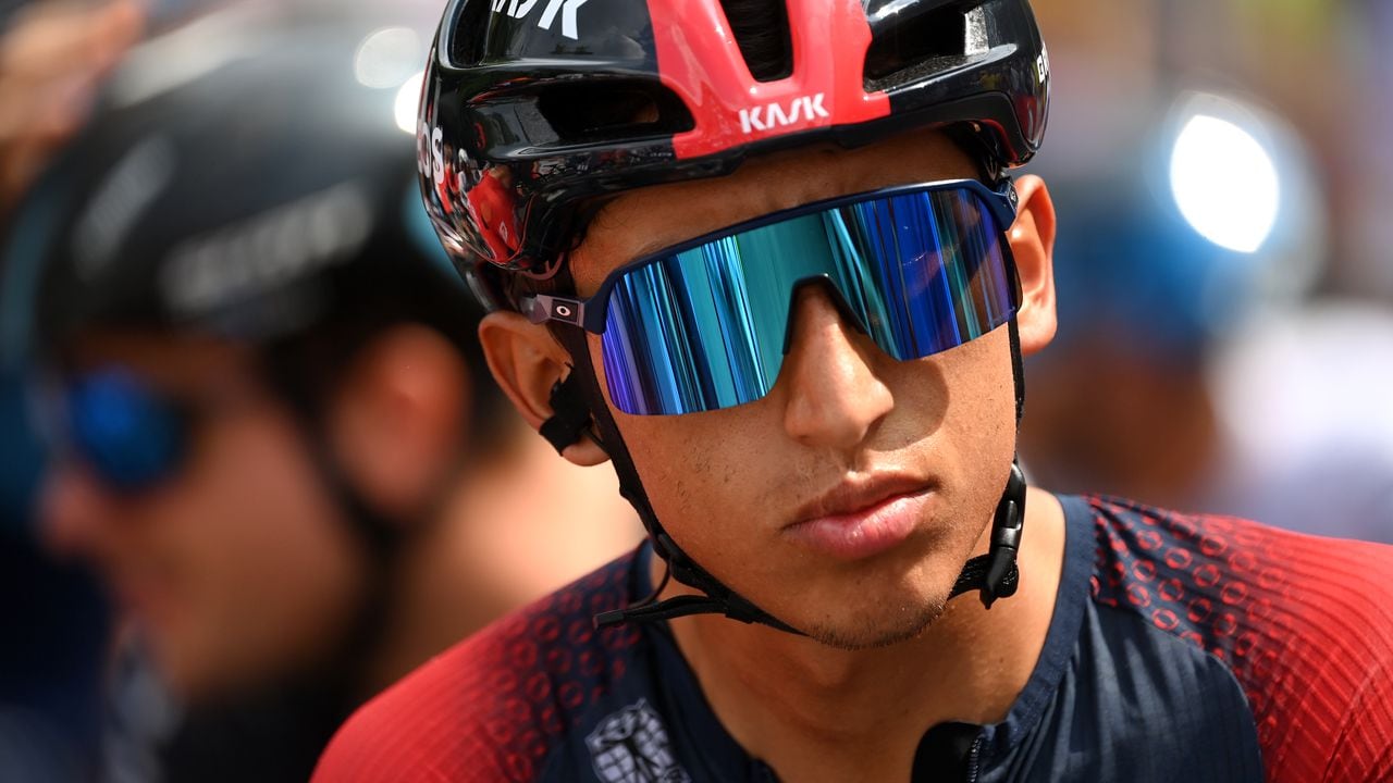 SCHAUINSLAND, GERMANY - AUGUST 27: Egan Arley Bernal Gomez of Colombia and Team INEOS Grenadiers prior to the 37th Deutschland Tour 2022 - Stage 3 a 148,9km stage from Freiburg to Schauinsland 1200m / #DeineTour / on August 27, 2022 in Schauinsland, Germany. (Photo by Stuart Franklin/Getty Images,)